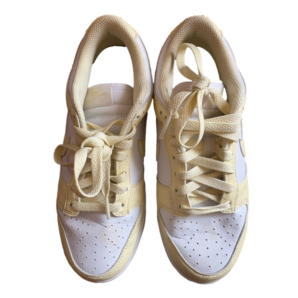 Stylish White and yellow  Nike shoe